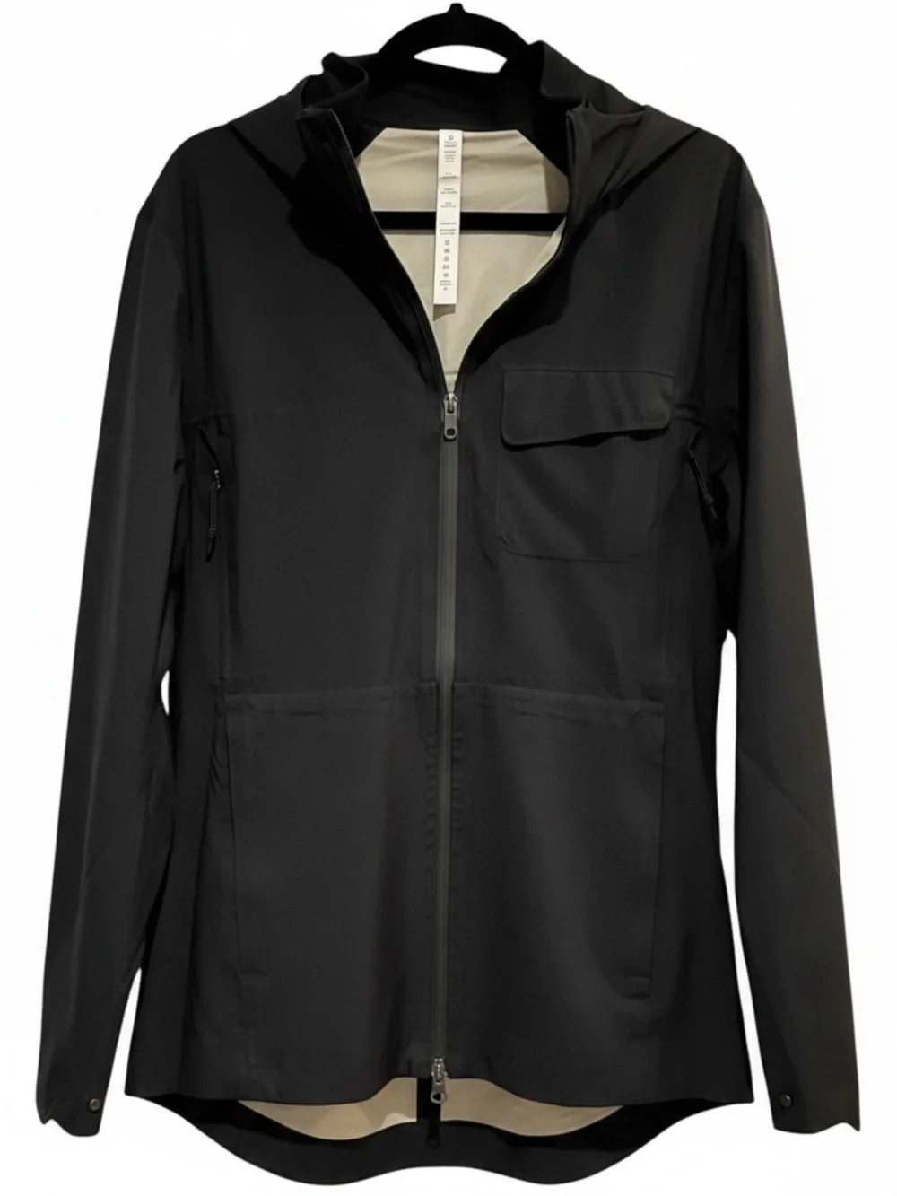 Lululemon Men’s Rain-jacket Black Waterproof Lightweight Versatile Sz M | EUC - Picture 1 of 5